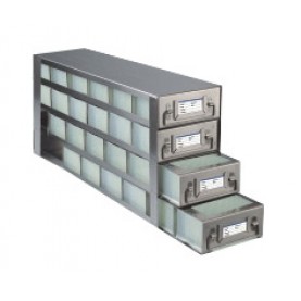 Argos Technologies Upright Freezer Drawer Rack for 96 - Deep Well  Plates, Holds 24 Plates, Stainless Steel (1 Rack)