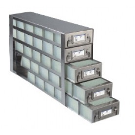 Argos Technologies Upright Freezer Drawer Rack for 96 - Deep Well  Plates, Holds 30 Plates, Stainless Steel (1 Rack)