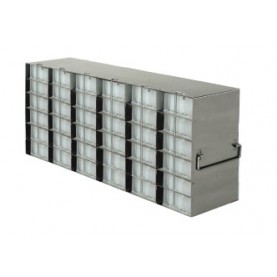 Argos Technologies Upright Freezer Rack for 96 - Well  Plates, Holds 36 Plates, Stainless Steel (1 Rack)