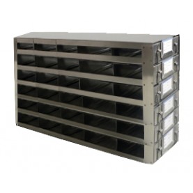 Argos Technologies Upright Freezer Drawer Rack for 25 Place Slide Boxes, Holds 30 Boxes, Stainless Steel (1 Rack)