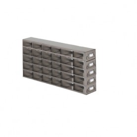 Argos Technologies Upright Freezer Drawer Rack for Matrix Boxes, Holds 30 Boxes, Stainless Steel (1 Rack)