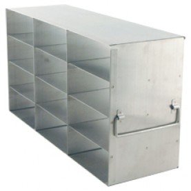 Argos Technologies Upright Freezer Rack for 2" Cryoboxes, Holds 21 Boxes, Stainless Steel, 3 x 7 (1 Rack)