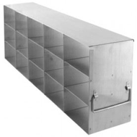 Argos Technologies Upright Freezer Rack for 3" Cryoboxes, Holds 15 Boxes, Stainless Steel, 5 x 3 (1 Rack)