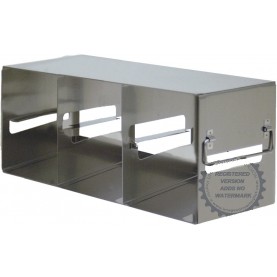 Argos Technologies Upright Freezer Eco-Rack  for 3" Cryoboxes, Holds 10 Boxes, Stainless Steel, 4 x 4 (1 Rack)