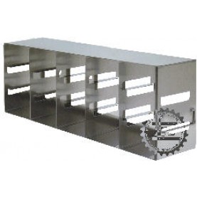 Argos Technologies Upright Freezer Eco-Rack  for 3" Cryoboxes, Holds 9 Boxes, Stainless Steel, 5 x 3 (1 Rack)