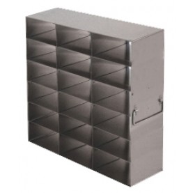Argos Technologies Upright Freezer Rack for 25 Place Slide Boxes, Holds 18 Boxes, Stainless Steel (1 Rack)
