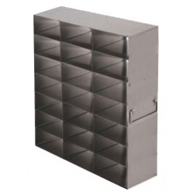 Argos Technologies Upright Freezer Rack for 25 Place Slide Boxes, Holds 21 Boxes, Stainless Steel (1 Rack)