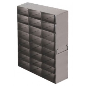 Argos Technologies Upright Freezer Rack for 25 Place Slide Boxes, Holds 24 Boxes, Stainless Steel (1 Rack)