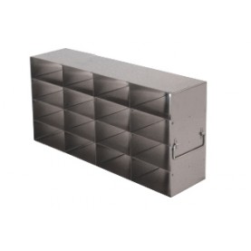 Argos Technologies Upright Freezer Rack for 25 Place Slide Boxes, Holds 16 Boxes, Stainless Steel (1 Rack)