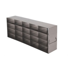 Argos Technologies Upright Freezer Rack for 25 Place Slide Boxes, Holds 20 Boxes, Stainless Steel (1 Rack)