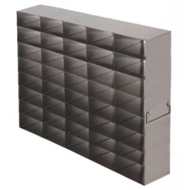Argos Technologies Upright Freezer Rack for 25 Place Slide Boxes, Holds 40 Boxes, Stainless Steel (1 Rack)