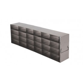 Argos Technologies Upright Freezer Rack for 25 Place Slide Boxes, Holds 24 Boxes, Stainless Steel (1 Rack)