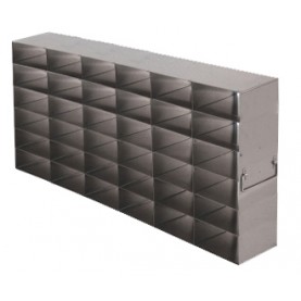 Argos Technologies Upright Freezer Rack for 25 Place Slide Boxes, Holds 36 Boxes, Stainless Steel (1 Rack)