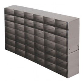 Argos Technologies Upright Freezer Rack for 25 Place Slide Boxes, Holds 42 Boxes, Stainless Steel (1 Rack)