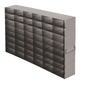 Argos Technologies Upright Freezer Rack for 25 Place Slide Boxes, Holds 48 Boxes, Stainless Steel (1 Rack)