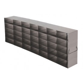 Argos Technologies Upright Freezer Rack for 25 Place Slide Boxes, Holds 35 Boxes, Stainless Steel (1 Rack)