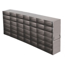 Argos Technologies Upright Freezer Rack for 25 Place Slide Boxes, Holds 42 Boxes, Stainless Steel (1 Rack)