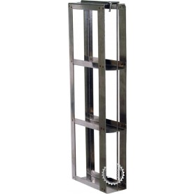 Argos Technologies Chest Freezer Vertical Half Racks for 2" Cryoboxes, Holds 4 Boxes, Stainless Steel (1 Rack)