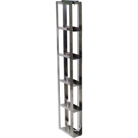 Argos Technologies Chest Freezer Vertical Half Racks for 2" Cryoboxes, Holds 5 Boxes, Stainless Steel (1 Rack)