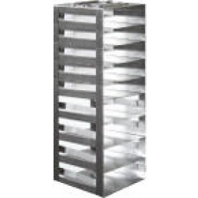 Argos Technologies Mini Spring Clip Rack for 2" Cryoboxes, Holds 9 Boxes, Stainless Steel (1 Rack)