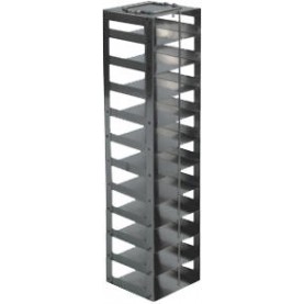 Argos Technologies Mini Vertical Rack for 2" Cryoboxes, Holds 11 Boxes, Stainless Steel (1 Rack)