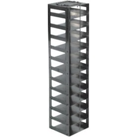 Argos Technologies Mini Vertical Rack for 2" Cryoboxes, Holds 12 Boxes, Stainless Steel (1 Rack)