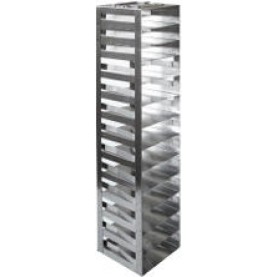 Argos Technologies Mini Spring Clip Rack for 2" Cryoboxes, Holds 13 Boxes, Stainless Steel (1 Rack)