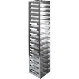 Argos Technologies Mini Spring Clip Rack for 2" Cryoboxes, Holds 15 Boxes, Stainless Steel (1 Rack)