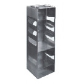 Argos Technologies Chest Freezer Aluminum Mini Vertical Rack for 3" Cryoboxes, Holds 7 Boxes, Aluminum (1 Rack)