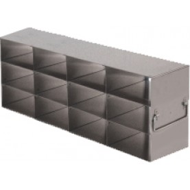 Argos Technologies Upright Freezer Rack for Matrix Boxes, Holds 12 Boxes, Stainless Steel (1 Rack)