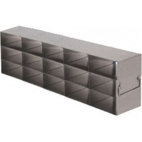 Argos Technologies Upright Freezer Rack for Matrix Boxes, Holds 15 Boxes, Stainless Steel (1 Rack)