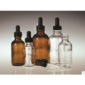 Qorpak GLC-05723 Round Dropper Bottle, 30 mL,  PP, with PP Cap (Case of 48 )