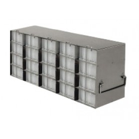 Argos Technologies Upright Freezer Rack for 96 - Well Microtube Boxes, Holds 12 Plates, Stainless Steel (1 Rack)