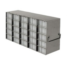 Argos Technologies Upright Freezer Rack for 96 - Well Microtube Boxes, Holds 25 Plates, Stainless Steel (1 Rack)