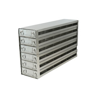 Argos Technologies Upright Freezer Drawer Rack for 96 - Deep Well  Plates, Holds 36 Plates, Stainless Steel (1 Rack)