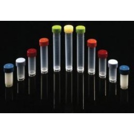 222-3007-080 Evergreen 7 mL Transport Tube, Polypropylene, Sterile, Clear with Natural Screw Cap (Pack of 500)