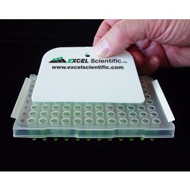 Excel Scientific ThermalSeal A™ Microplate Sealing Film for PCR & Storage, Polyester Sealing Film, Clear, 50 µm Thick, Not Sterile (Pack of 100)