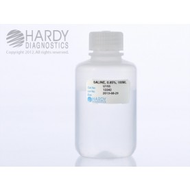 Hardy Diagnostic U155 Liquid Culture Media, Saline 0.85% Bottle,  100 mL, 365 Day Shelf Life (Pack of 12)