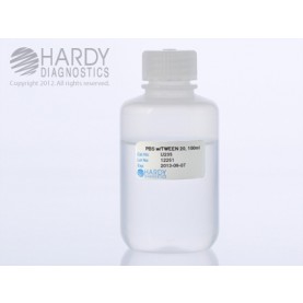 Hardy Diagnostic U235 Liquid Culture Media, PBS w/ 0.05% T20 Bottle,  125 mL, 365 Day Shelf Life (Pack of 12)