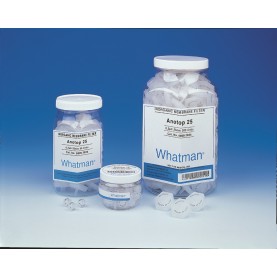 GE Life Sciences Anotop 6809-9233 Whatman Syringe Filter, 0.2 µm, IC Membrane, Non-Sterile with FNPT Inlet/MNPT Outlet (Pack of 100), Aluminum-based Anopore, 0.2 µm, 10 mm, 0.78 cm² Filtration Area, FLL Inlet, MLS Outlet, Transparent, Non-Sterile (6809-92