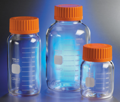 Corning PYREX® GLS 80 PYREX Graduated Bottle, 1397-2L, 10/CS, 2 liters 10/CS
