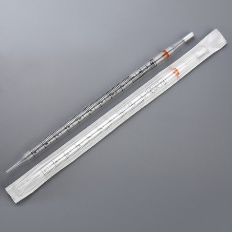 Globe Scientific 10 mL Serological Pipette, Sterile, Individually Wrapped (Case of 200)
