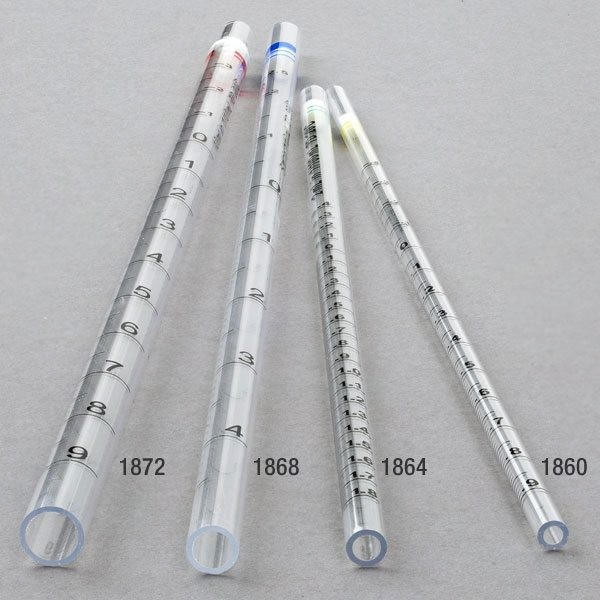 Globe Scientific 10 mL Serological Pipette, Open End, Sterile, Individually Wrapped (Case of 200)