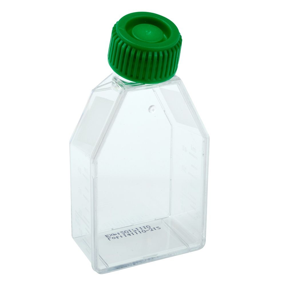 CELLTREAT 25 cm² Tissue Culture Flask, Plug Seal Cap, Sterile, 200 Flasks