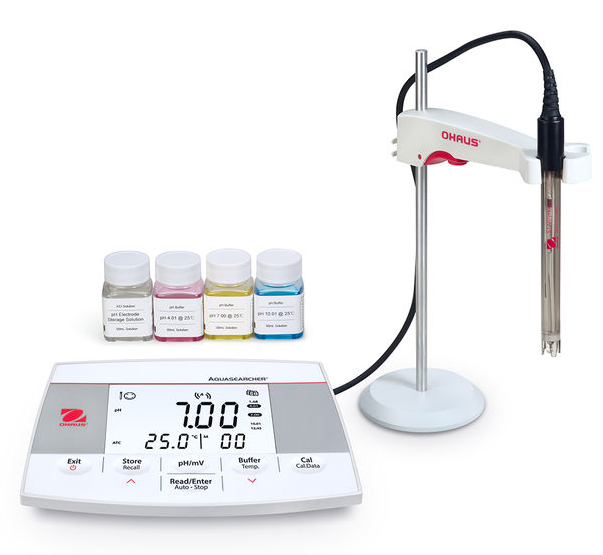 AQUASEARCHER™ AB23PH-F BENCH METER, Includes ST320 Electrode, Stand+Holder, and Mini Buffer Solution Kit, 30589821