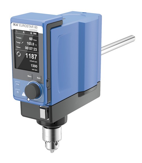 IKA EUROSTAR 60 Overhead Stirrer, 0 - 2000 RPM, 40 L, Digital Control, Digital Display, 4440001
