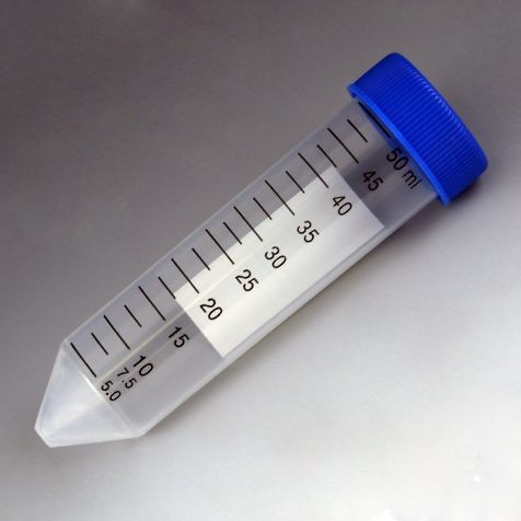 Globe Scientific 50 mL Centrifuge Tube, Blue Screw Cap, Non-Sterile, Polypropylene (Case of 500)