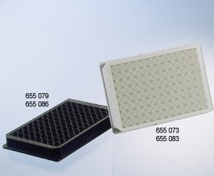 Greiner-Bio CELLSTAR 96 Well Cell Culture Microplate,TC Treated, Black (10 per Pack/ 40 per Case), 655079