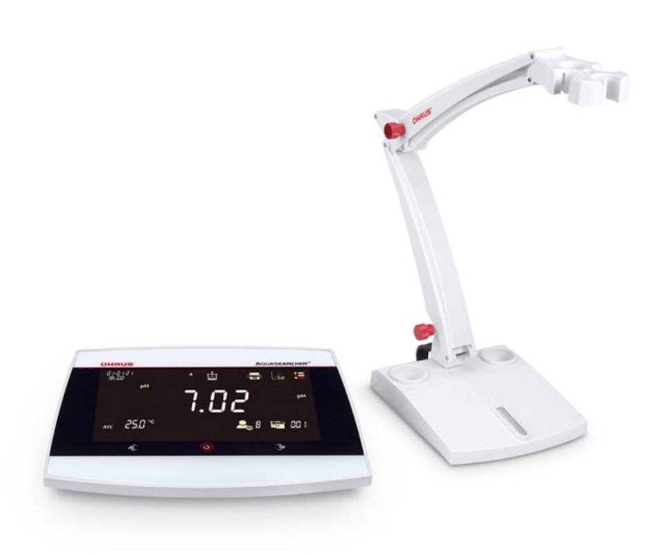 Ohaus pH Meter Model AB33PH-B 30589826 AQUASEARCHER™ with 6.5" Display, includes Stand-alone electrode holder, Electrode not Included