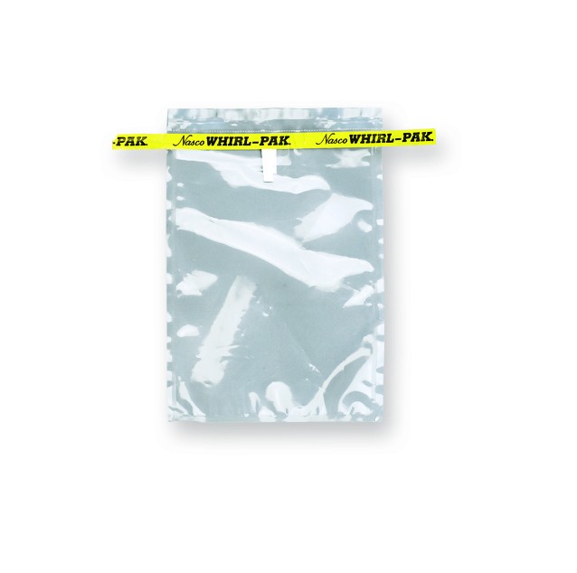 Nasco Whirl-Pak Standard Bag, Polyethylene, 5.25" W   X   7.5" L, Clear, 0.08 mm Thickness (Box of 500)